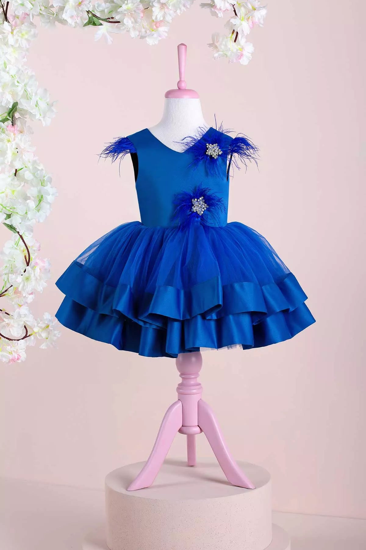 Star Sax Blue Party Dress
