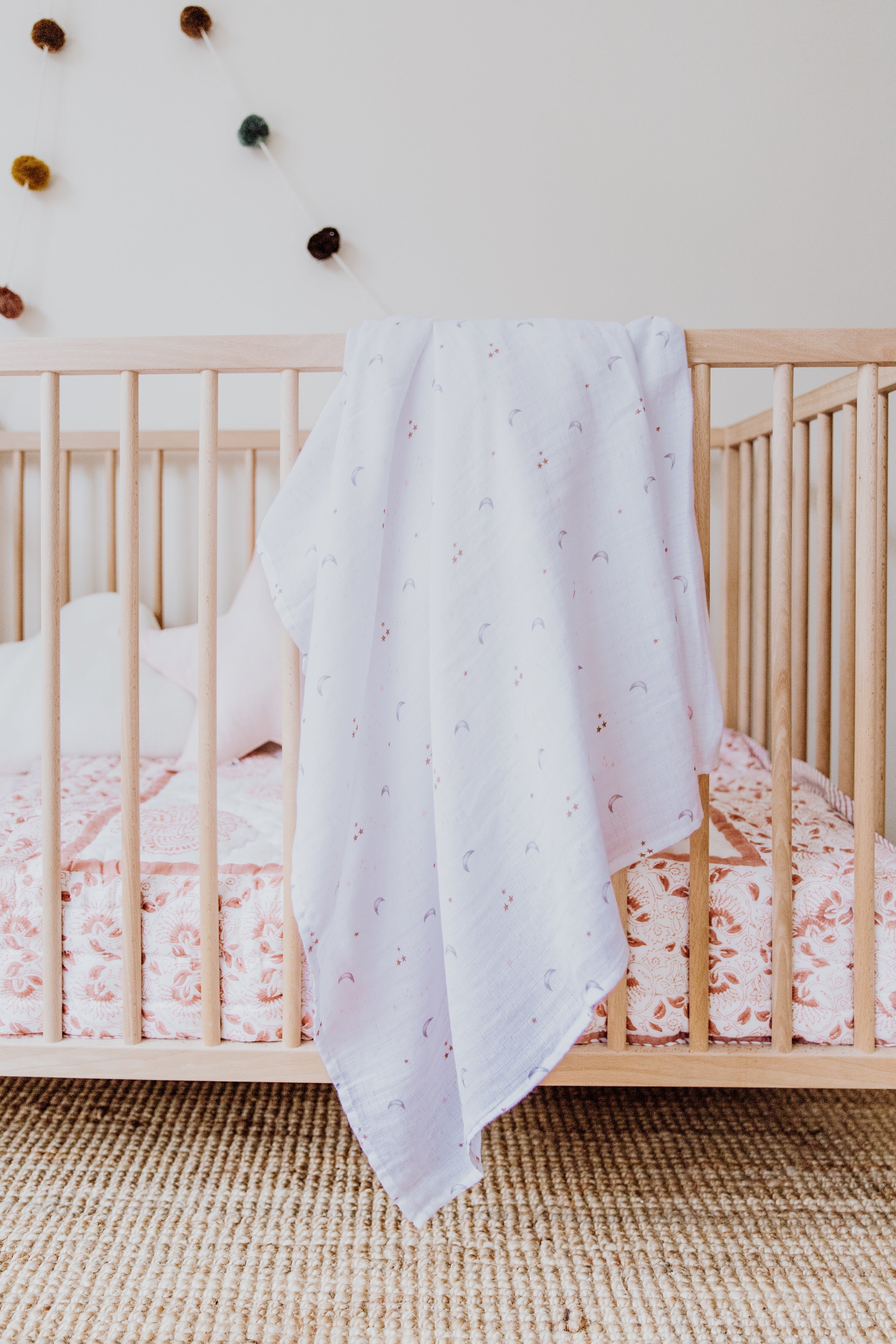 ORGANIC SWADDLE - STAR & MOON