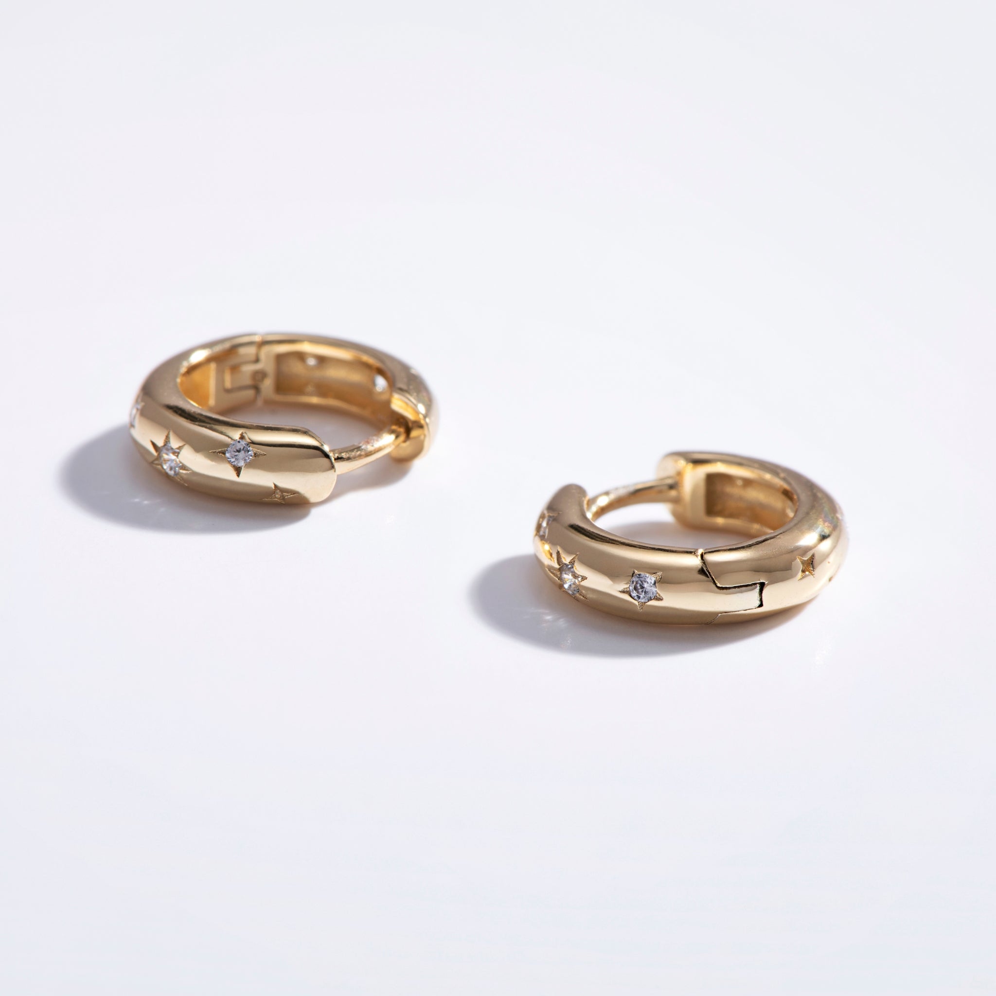Stars Huggie Hoops