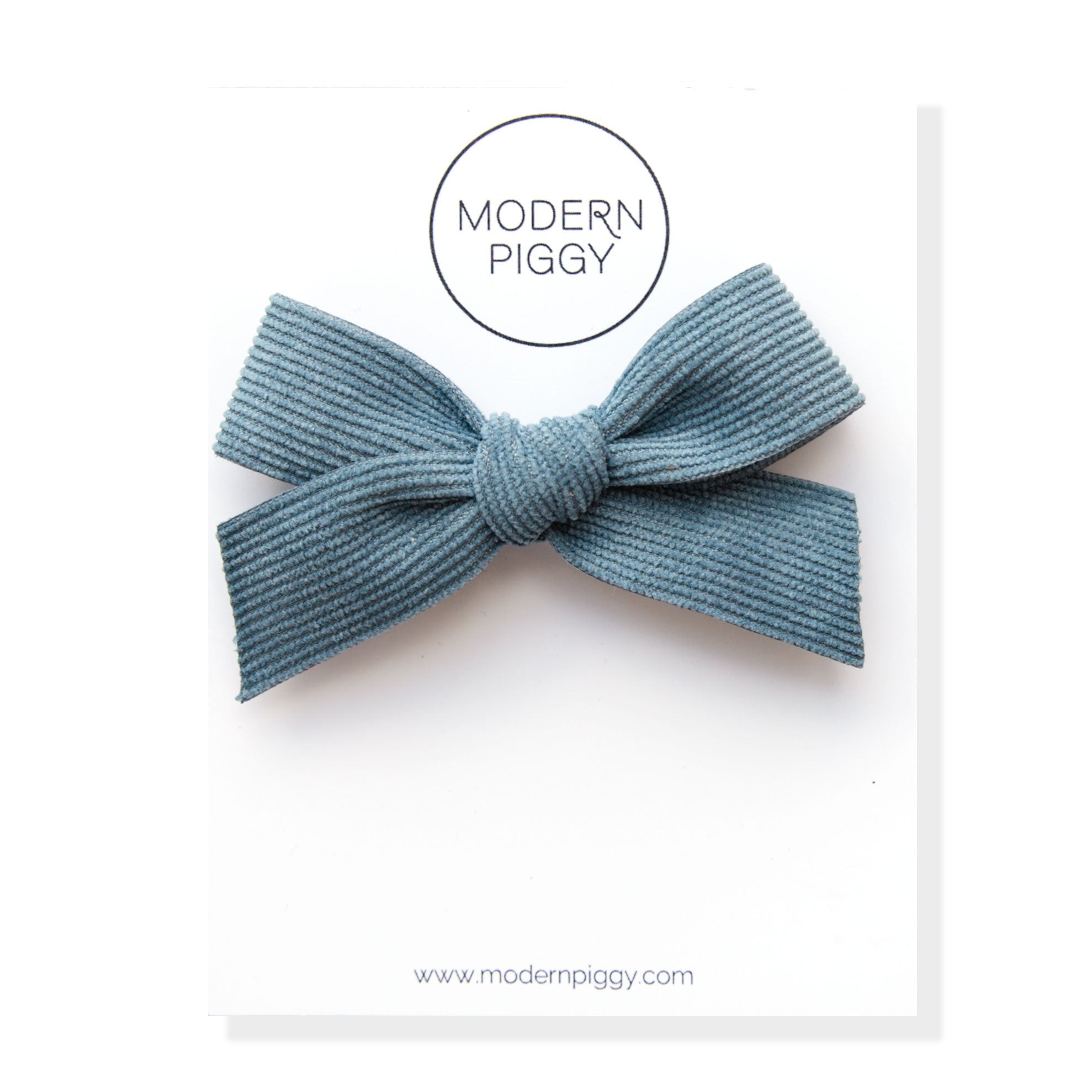 Morning Mist | Corduroy Ribbon Bow