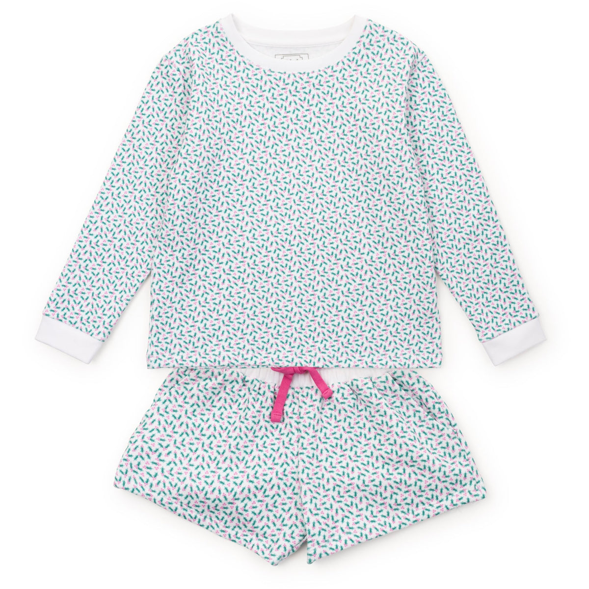 Stella Girls' Sweatshirt Short Set Holly Holiday