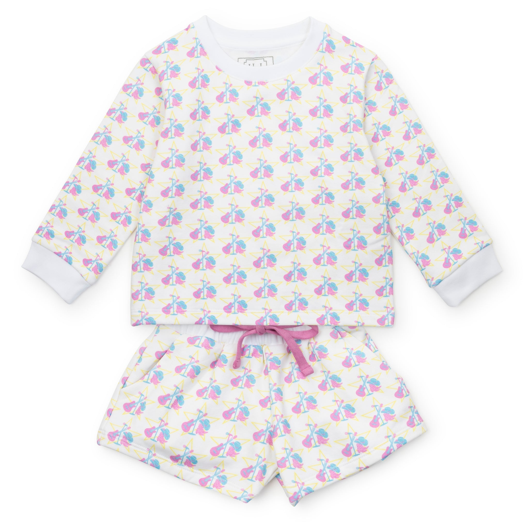 Stella Girls' Sweatshirt Short Set - Music Superstar