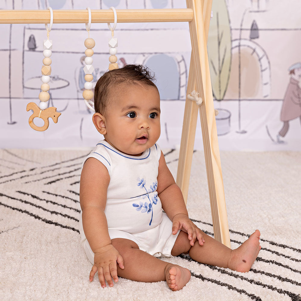 Stem Stitch Boys Romper