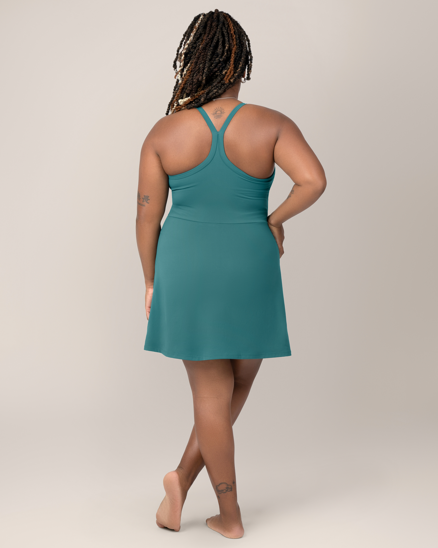 Stevie Active Racerback Nursing Dress | Teal