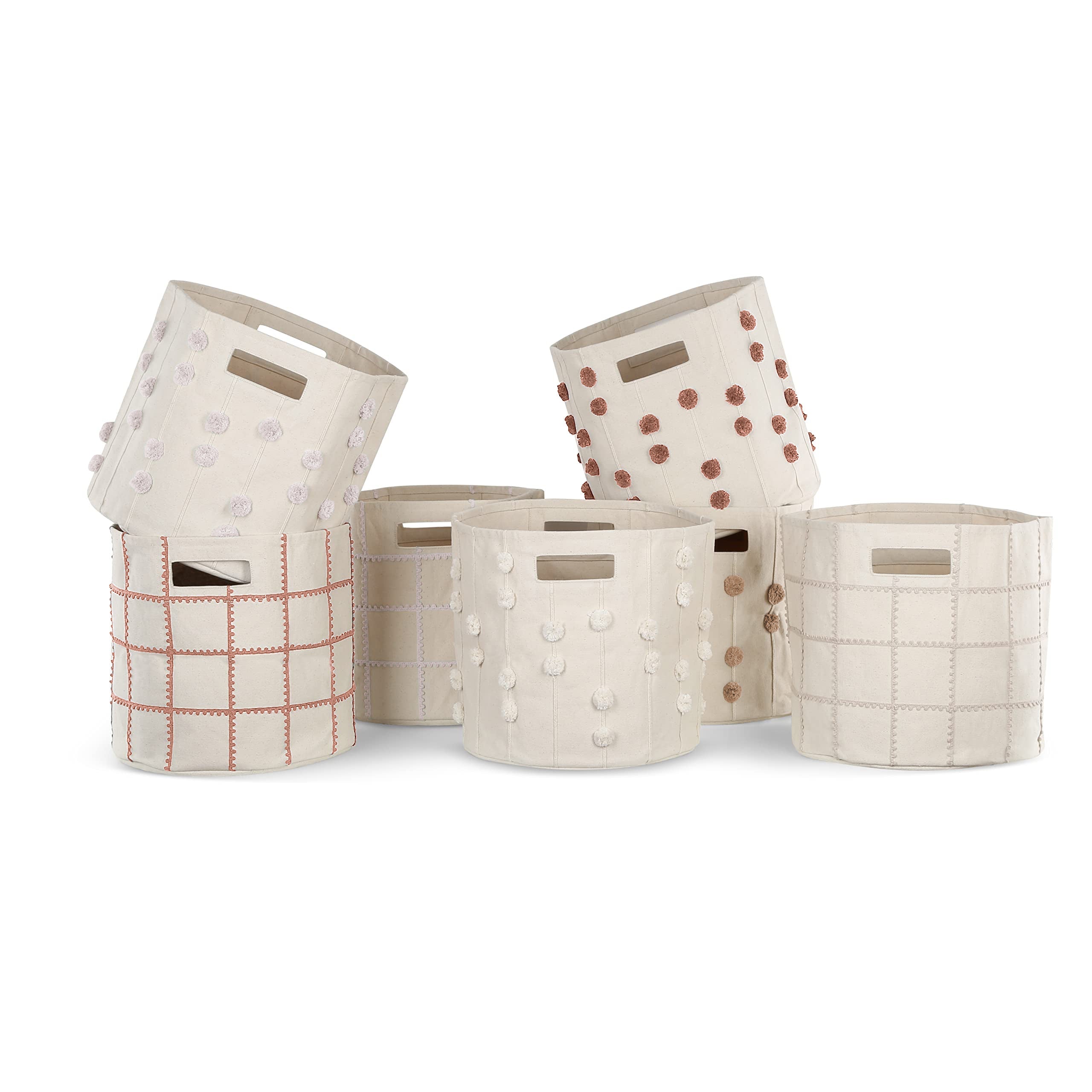 Storage Basket Pompom Pecan