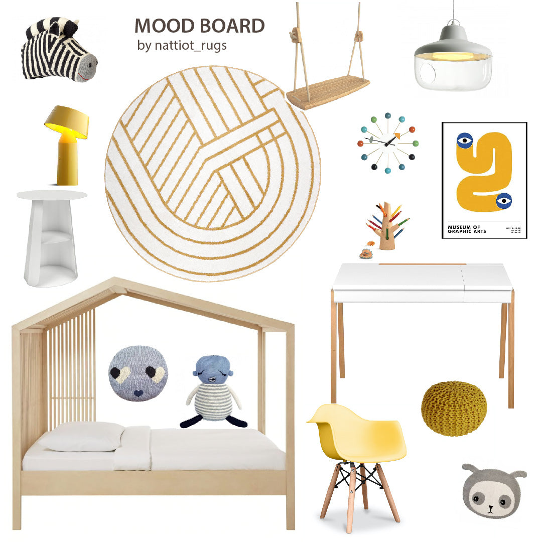 Luisa S Geometric Round Rug