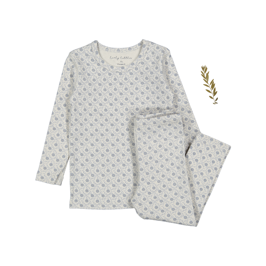 The Printed Pajama Set - Emma Blue