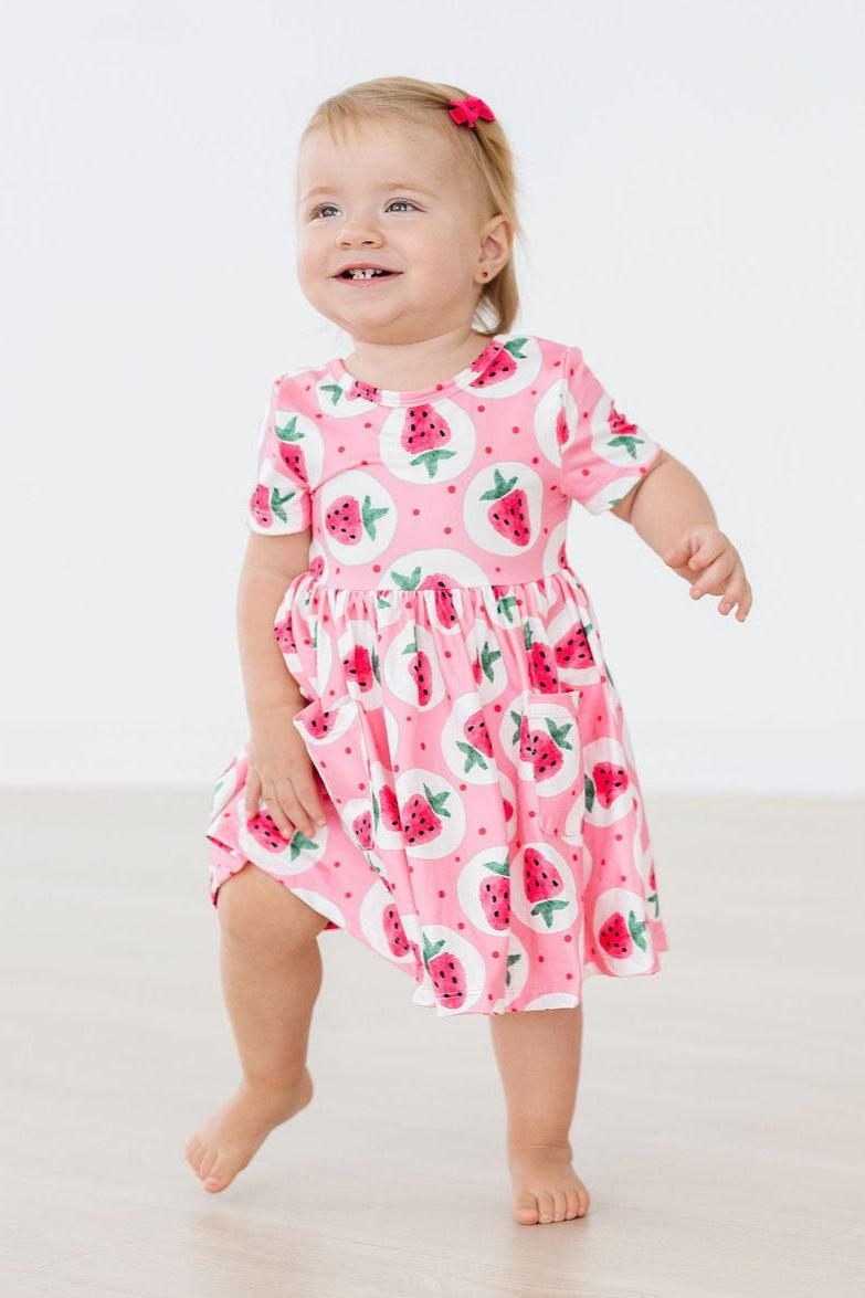 Strawberry Fields S/s Pocket Twirl Dress