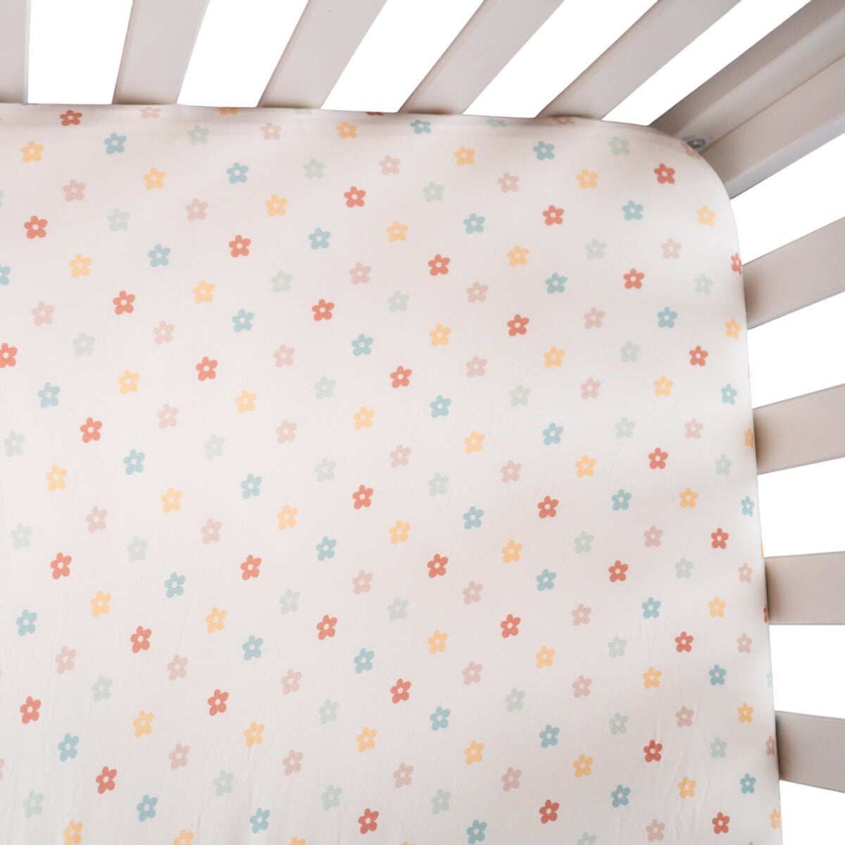 Stretch Crib Sheet, Sunlit Daisy