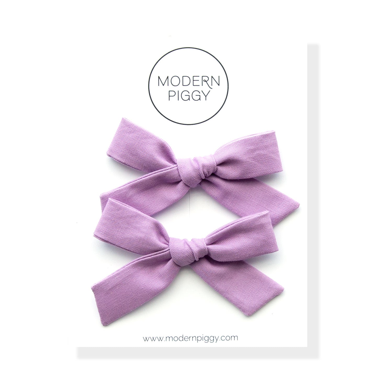 Striking Purple | Pigtail Set - Hand-tied Bow