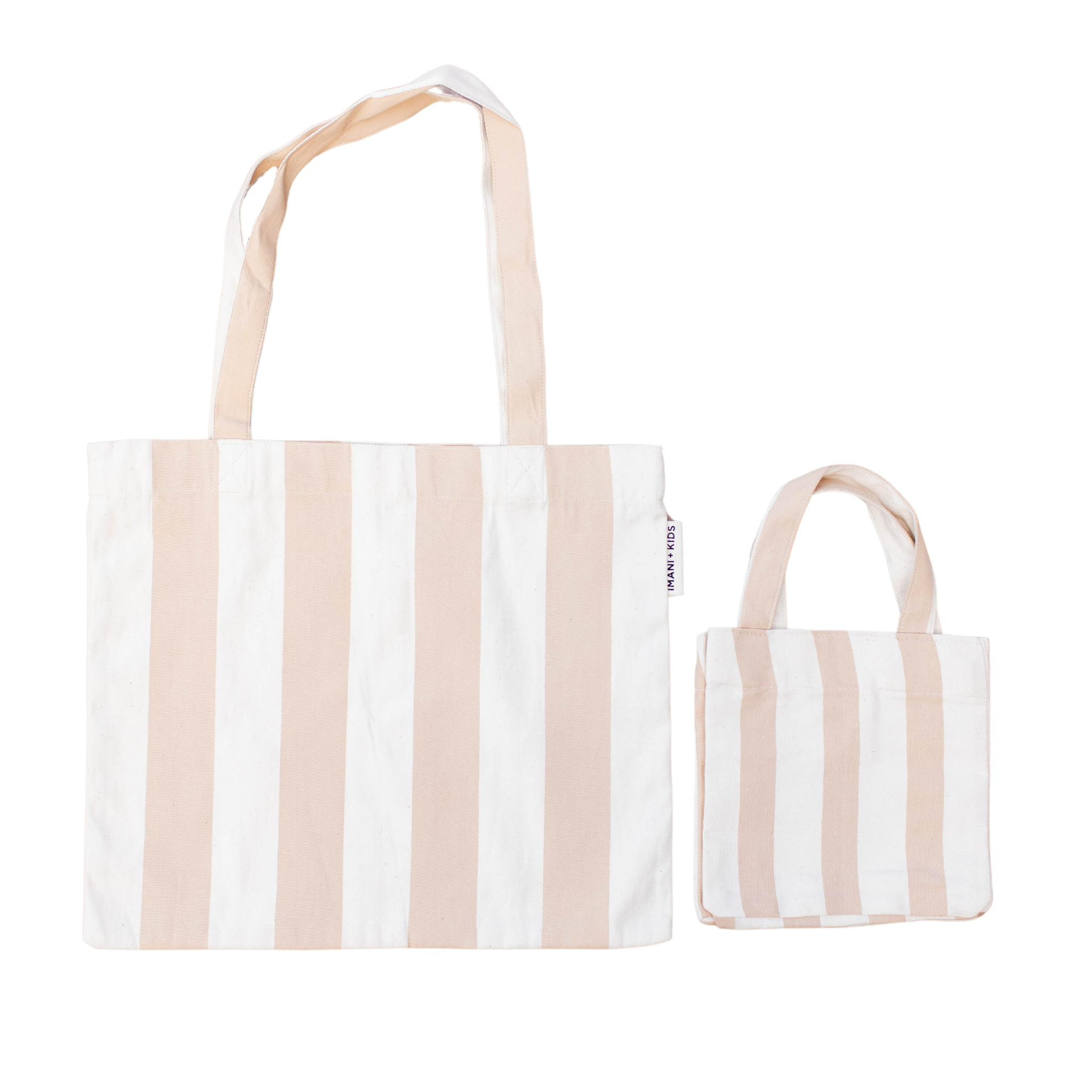 Striped Mommy + Me Tote