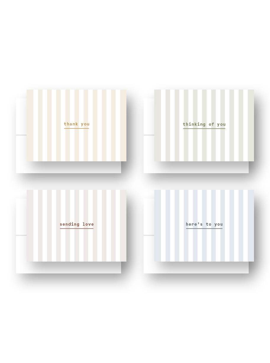 Stripes Greeting Cards