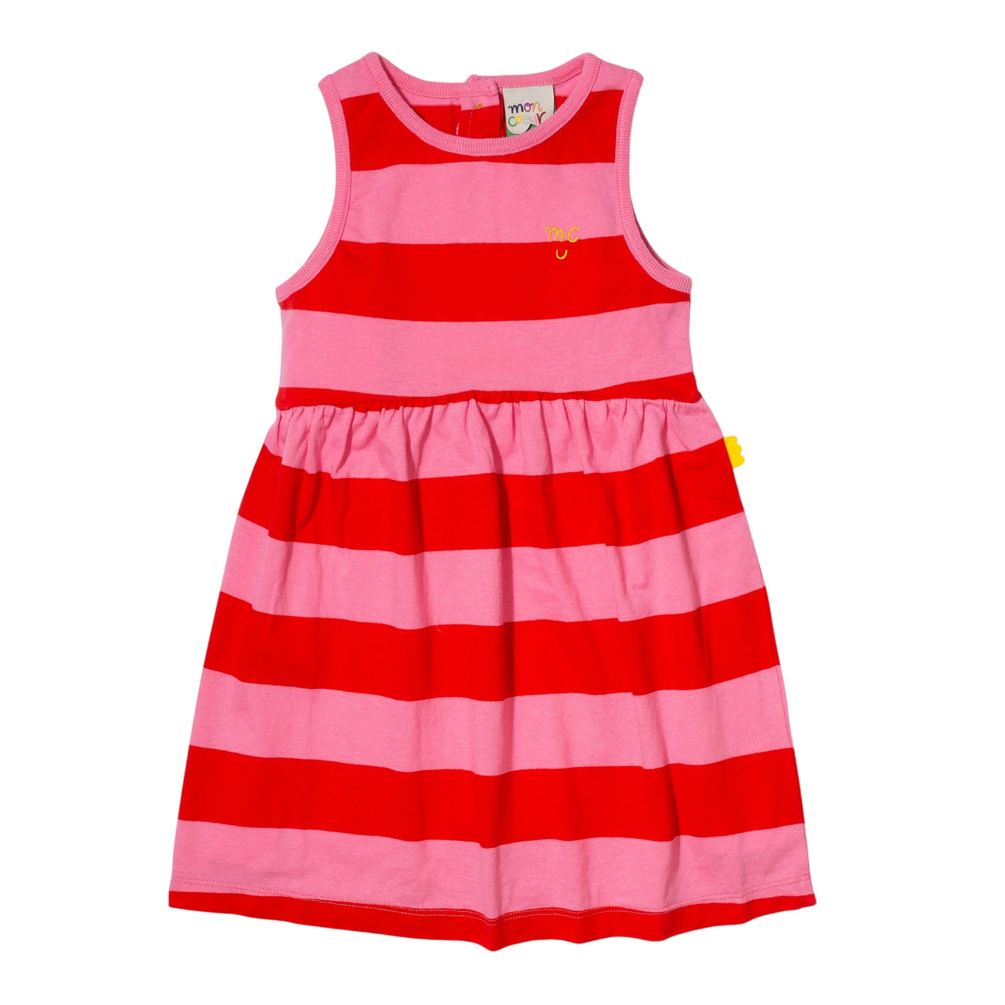 Recycled Cotton Stripes Kid Tank Dress