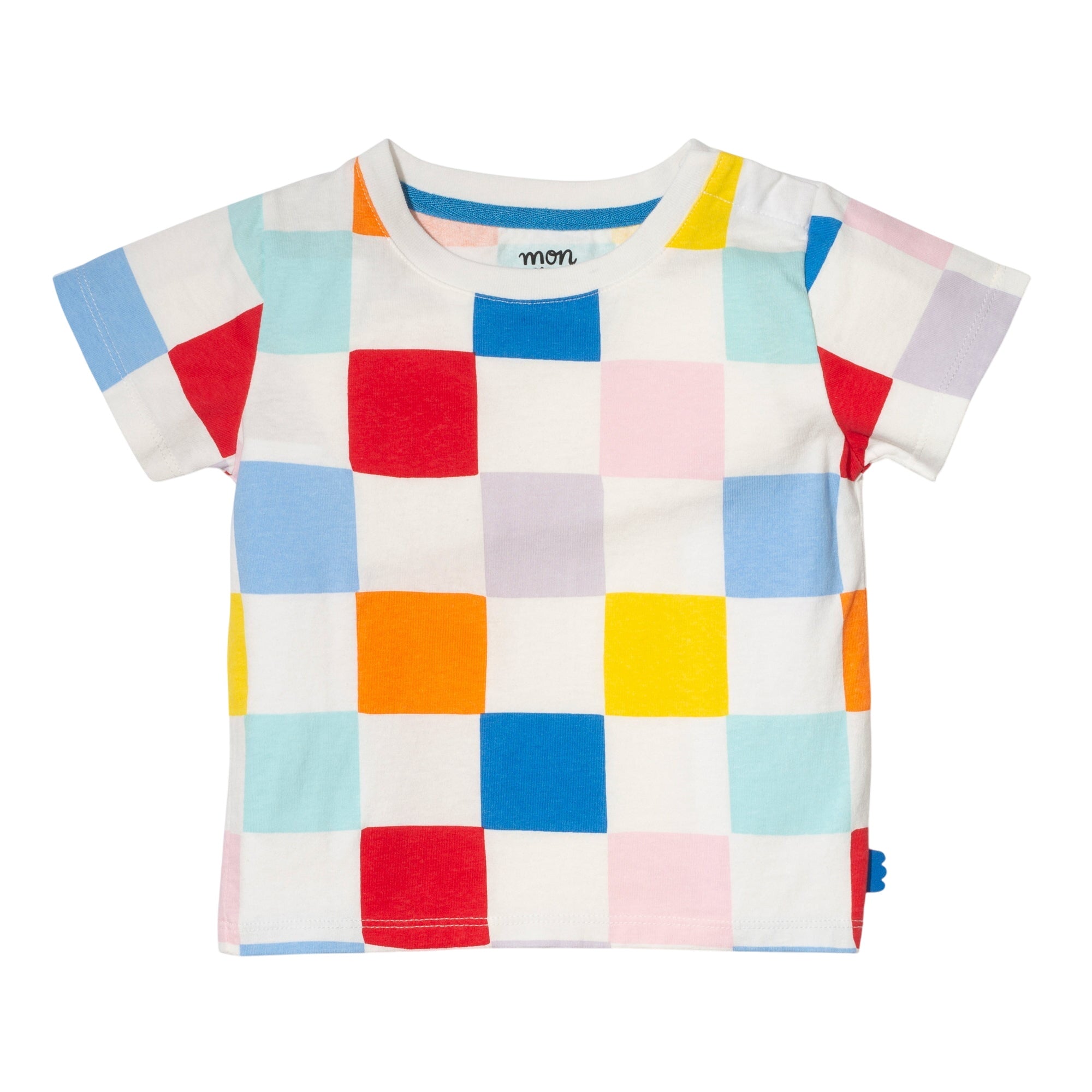 Recycled Cotton Checkered Baby T-shirt