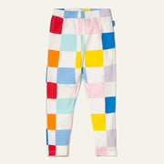Recycled Cotton Checkered Baby Leggings