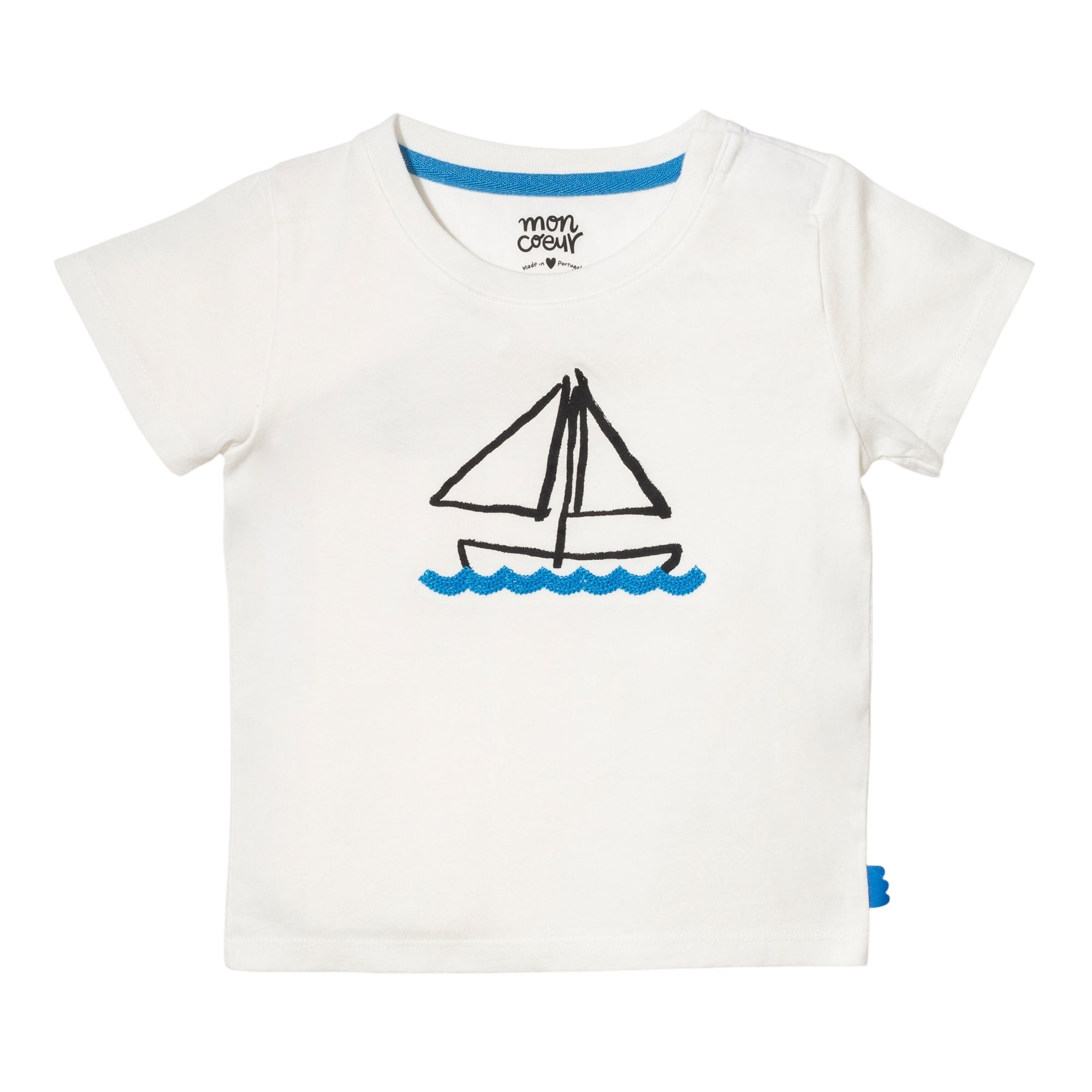 Recycled Cotton Sail Away Baby T-shirt