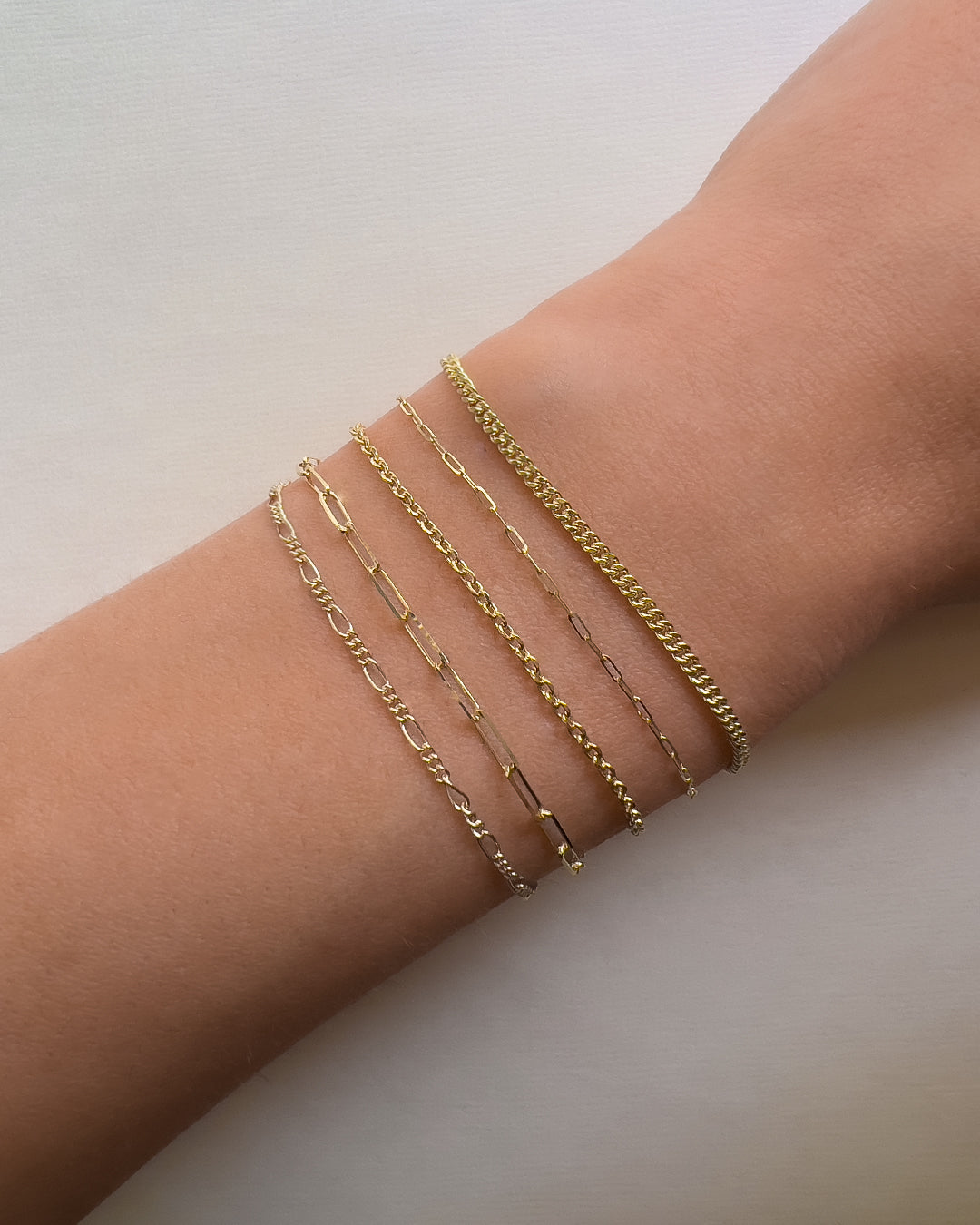 14k Gold Cable Link Chain Bracelet