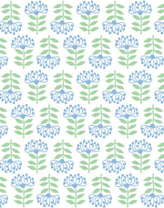 'stylized Papyrus' Wallpaper By Tea Collection - Cornflower
