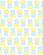 'stylized Papyrus' Wallpaper By Tea Collection - Daffodil