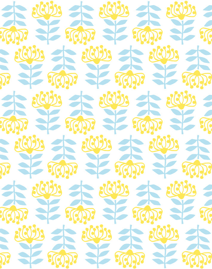 'stylized Papyrus' Wallpaper By Tea Collection - Daffodil