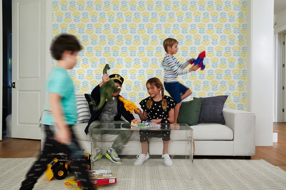 'stylized Papyrus' Wallpaper By Tea Collection - Daffodil