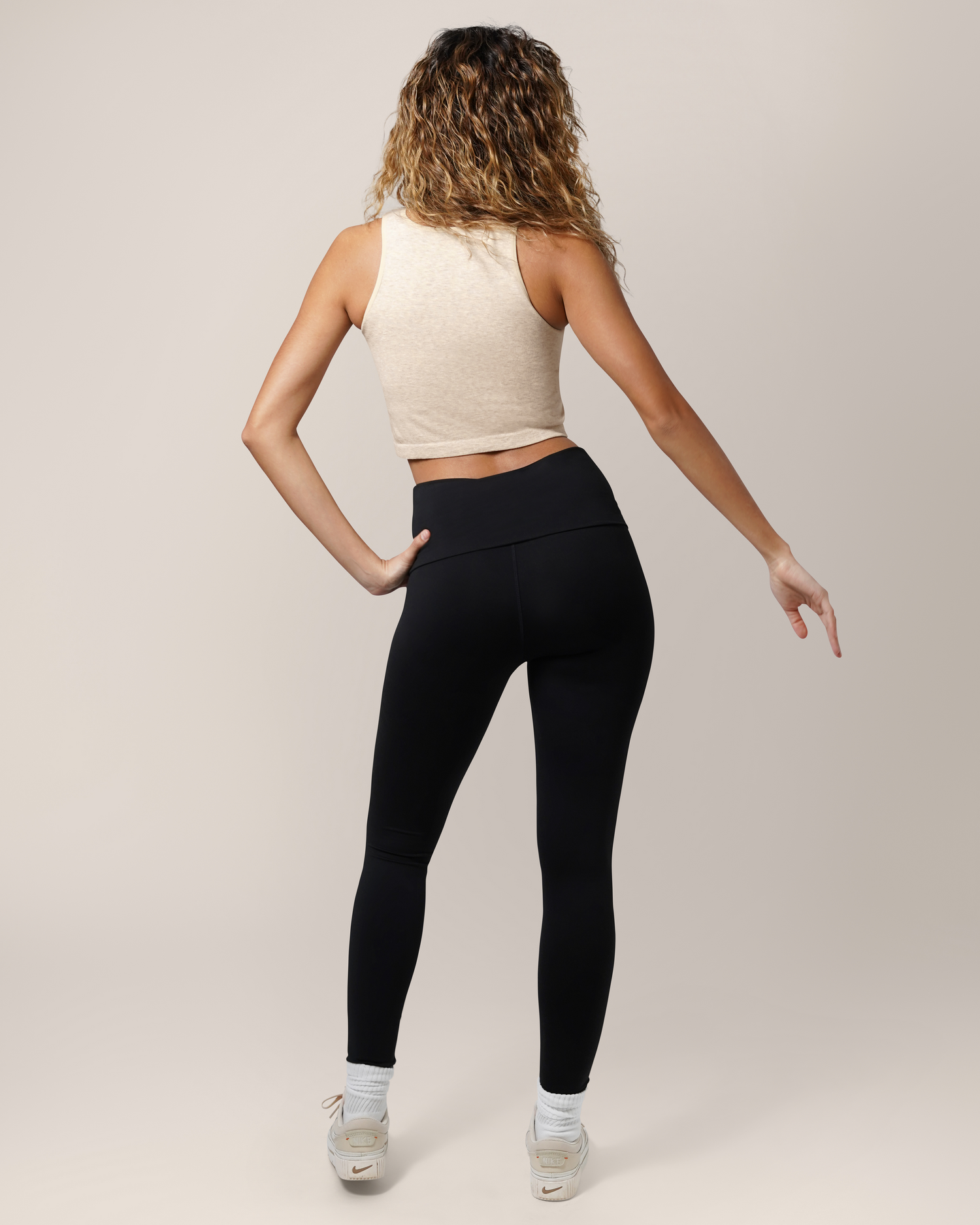 Sublime® Bamboo Hands-free Pumping Longline Bra Top | Oatmeal Heather