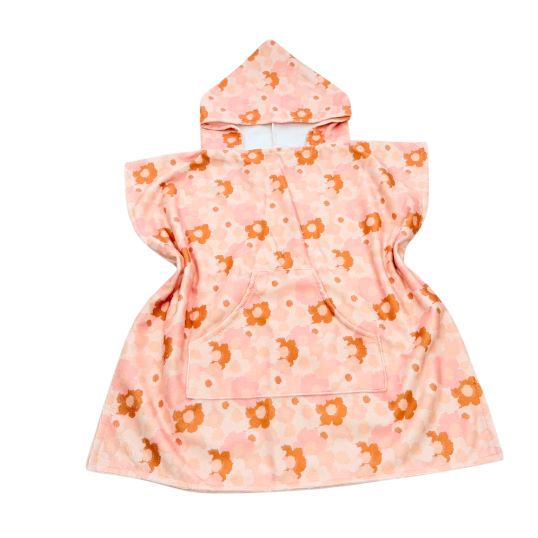 Blush Meadow Toddler & Kids Hooded Towel Pool Poncho