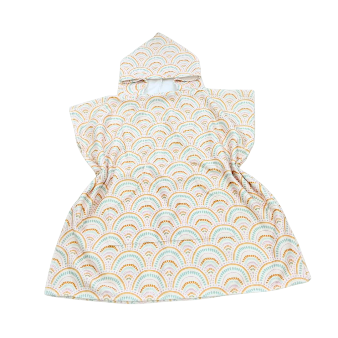 Boho Rainbows Toddler & Kids Hooded Towel Pool Poncho