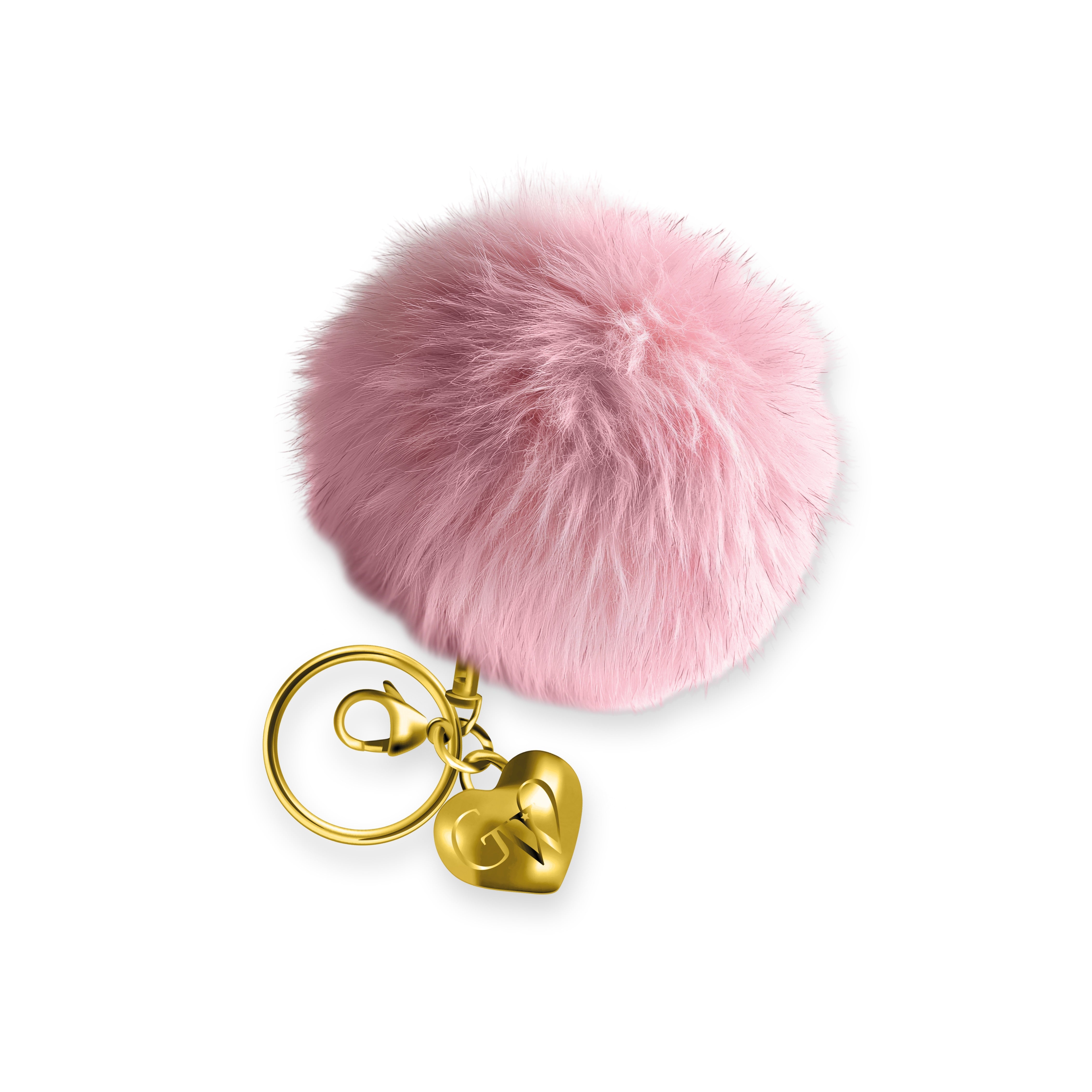 Summer Strawberry Heart Of Gold Charm & Poof