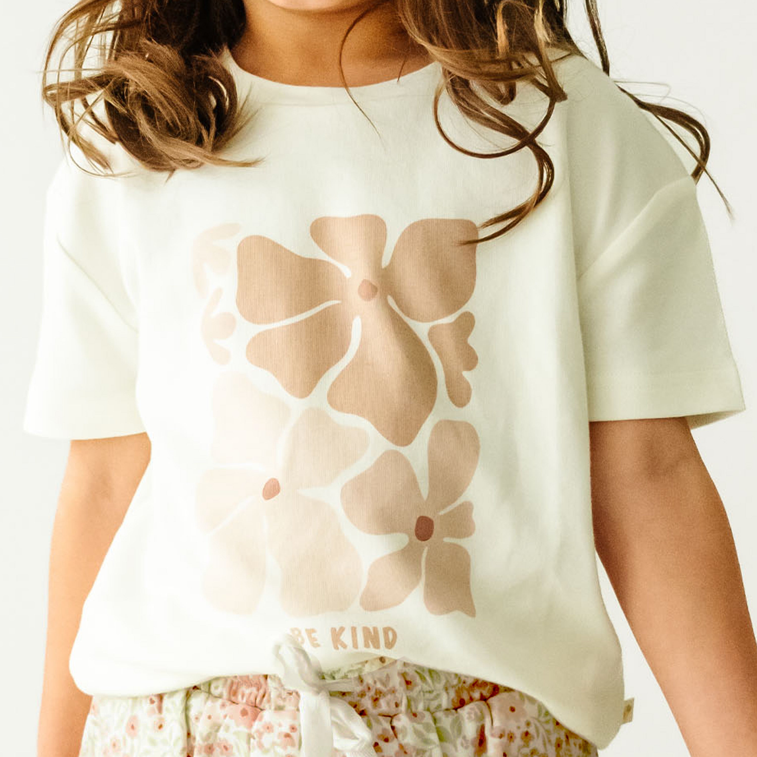 Boxy Tee And Skirt Set - Summer Floral