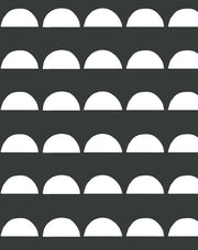 'sun Tile' Wallpaper By Tea Collection - Charcoal