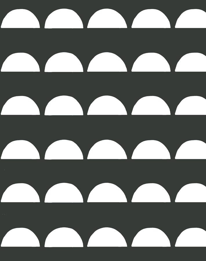 'sun Tile' Wallpaper By Tea Collection - Charcoal