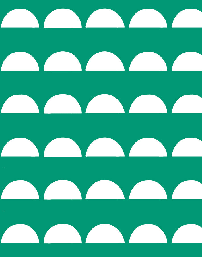 'sun Tile' Wallpaper By Tea Collection - Emerald