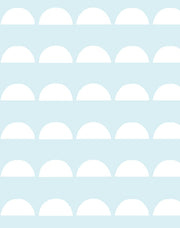 'sun Tile' Wallpaper By Tea Collection - Pale Blue