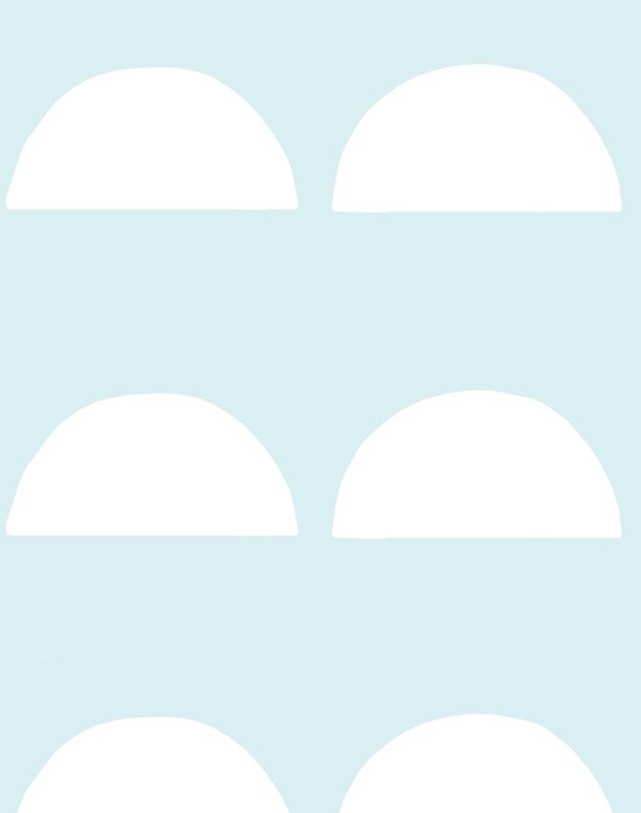 'sun Tile' Wallpaper By Tea Collection - Pale Blue