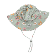 Sun Hat In Sketched Daisy