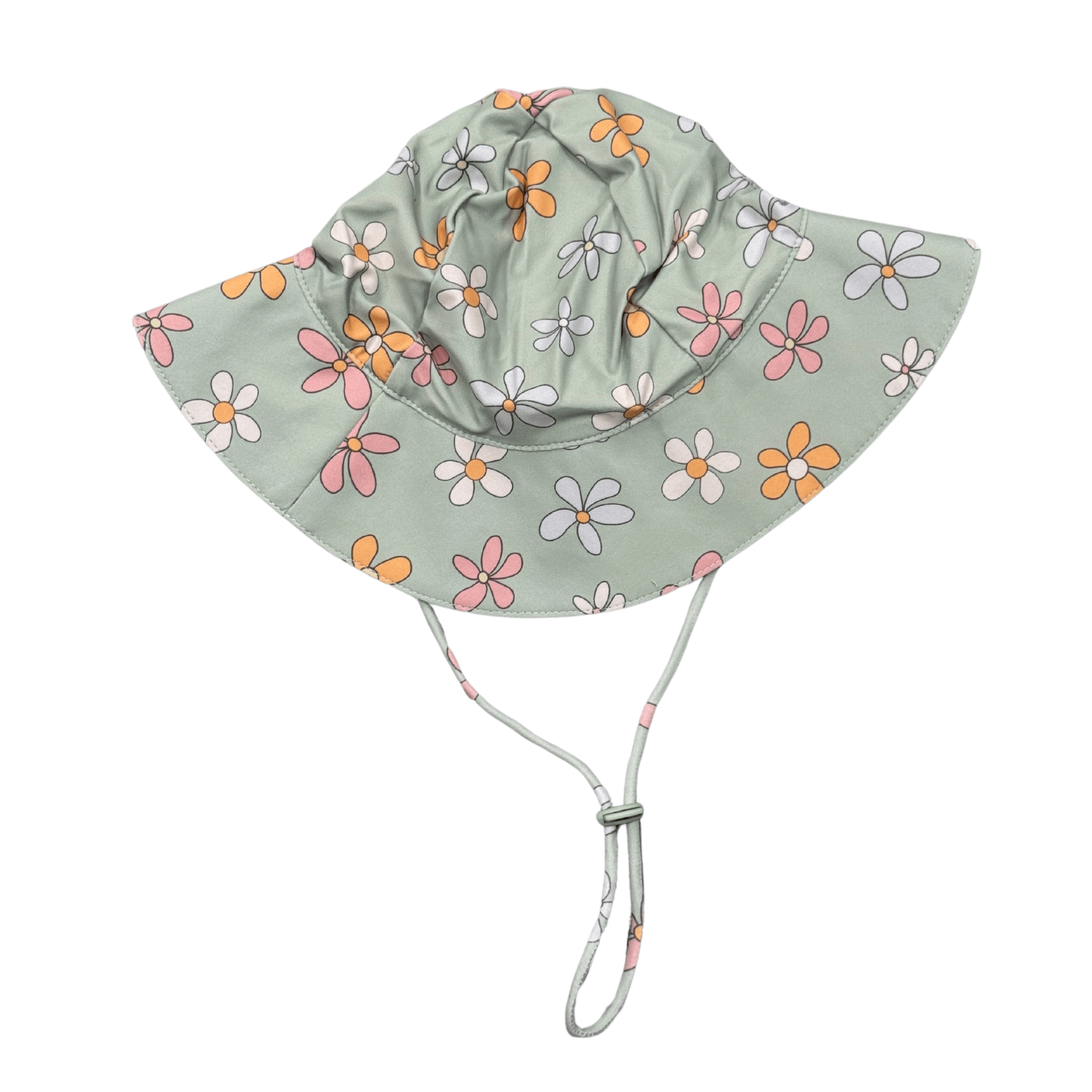 Sun Hat In Sketched Daisy