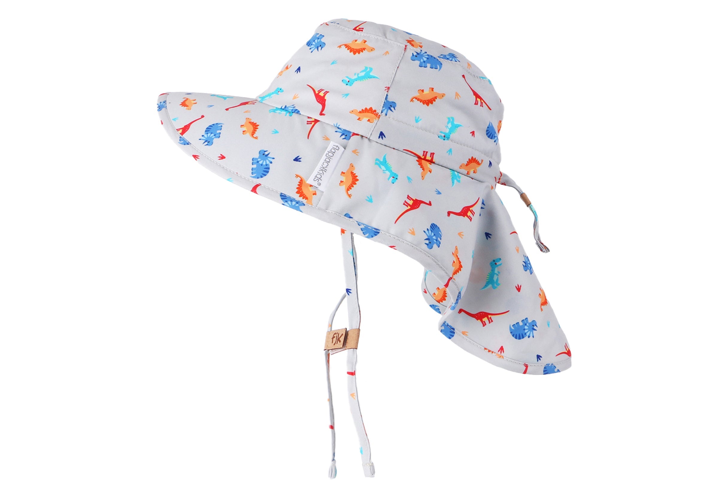 Baby/kids Sun Hat With Neck Cape - Multi Dino