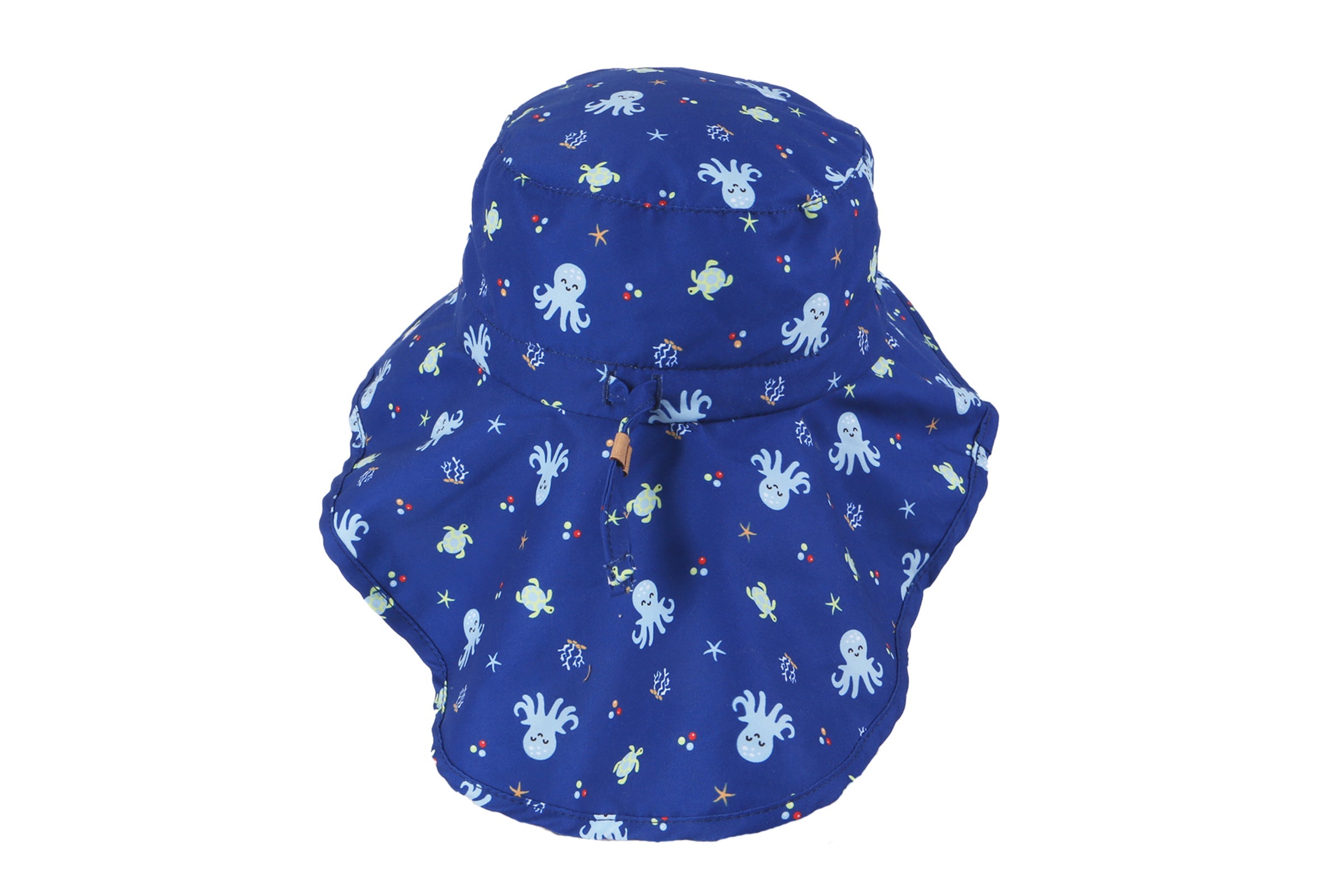 Baby/kids Sun Hat With Neck Cape - Octopus