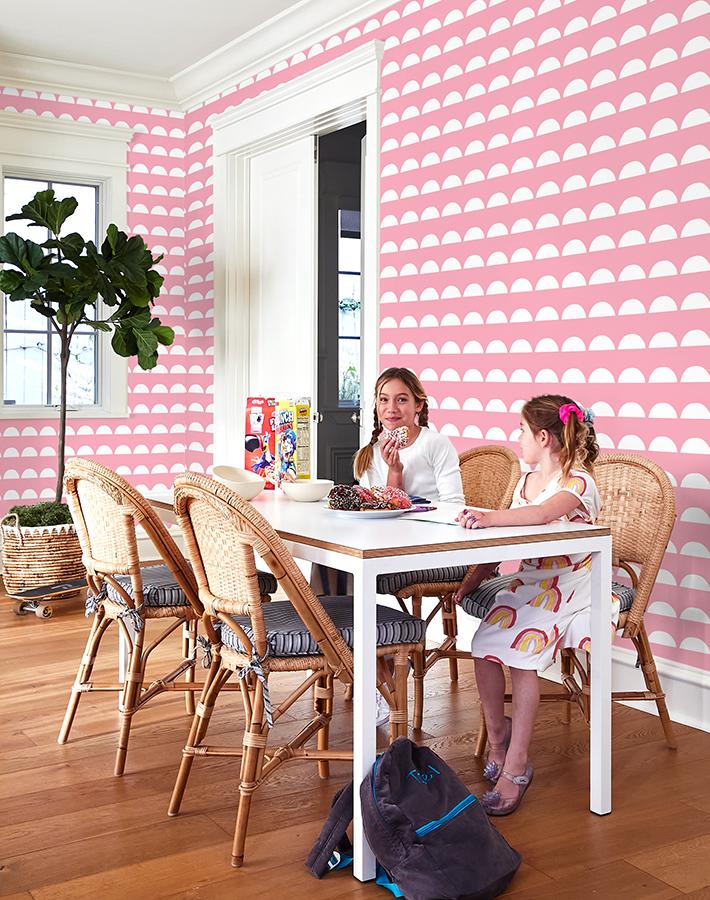 'sun Tile' Wallpaper By Tea Collection - Bubblegum