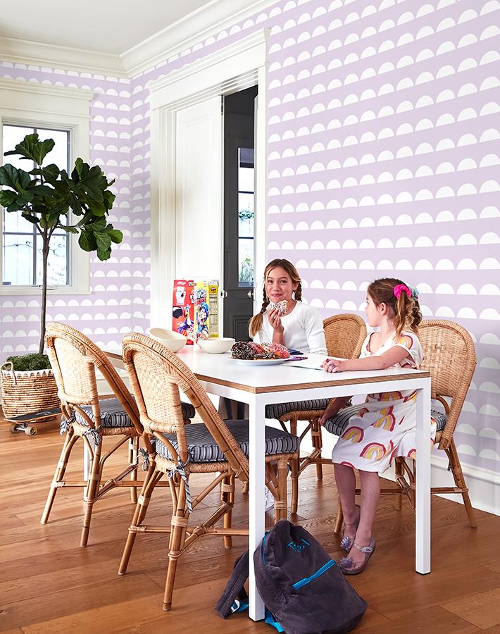 'sun Tile' Wallpaper By Tea Collection - Lavender