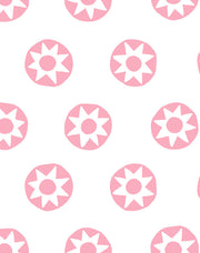 'sun Dial' Wallpaper By Tea Collection - Bubblegum