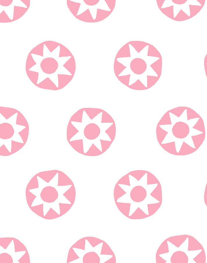 'sun Dial' Wallpaper By Tea Collection - Bubblegum