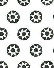 'sun Dial' Wallpaper By Tea Collection - Charcoal