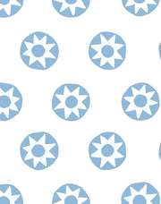 'sun Dial' Wallpaper By Tea Collection - Cornflower
