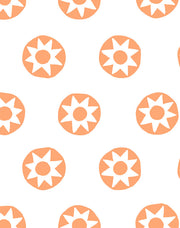 'sun Dial' Wallpaper By Tea Collection - Creamsicle