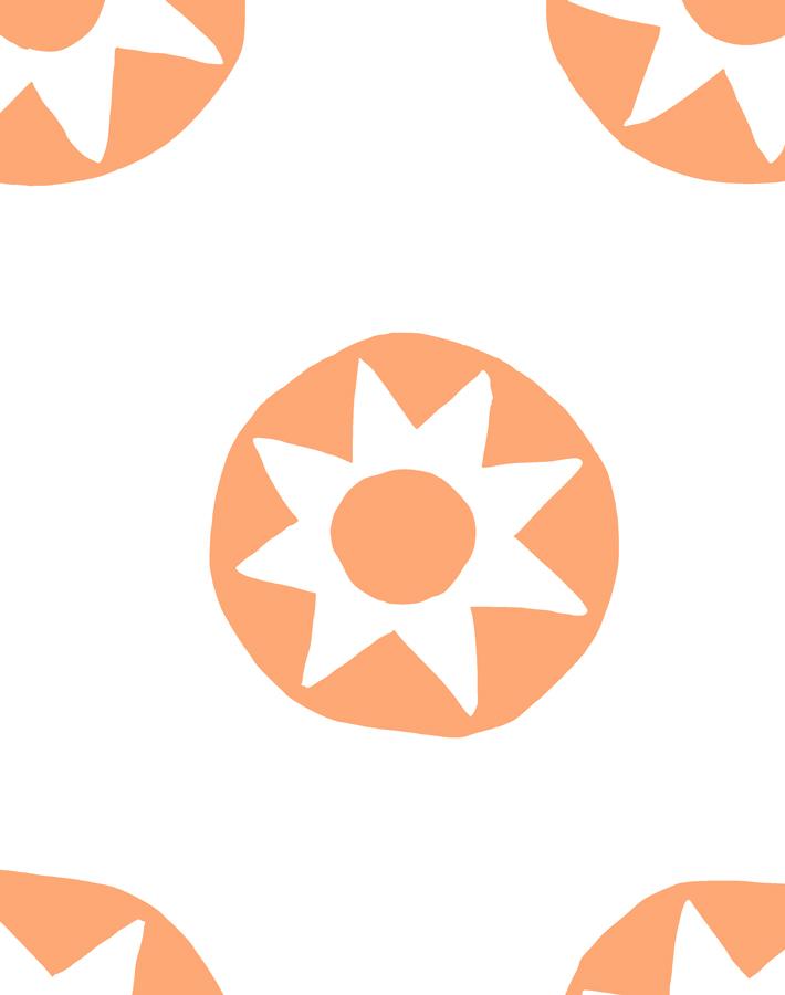 'sun Dial' Wallpaper By Tea Collection - Creamsicle