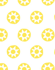 'sun Dial' Wallpaper By Tea Collection - Daffodil