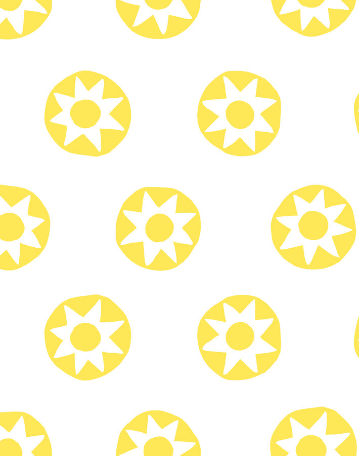 'sun Dial' Wallpaper By Tea Collection - Daffodil