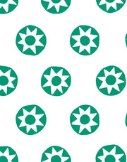 'sun Dial' Wallpaper By Tea Collection - Emerald